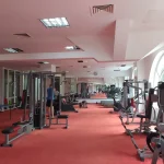 Спортзал с тренажерами и зеркалами в санатории «Женева» в Трускавце