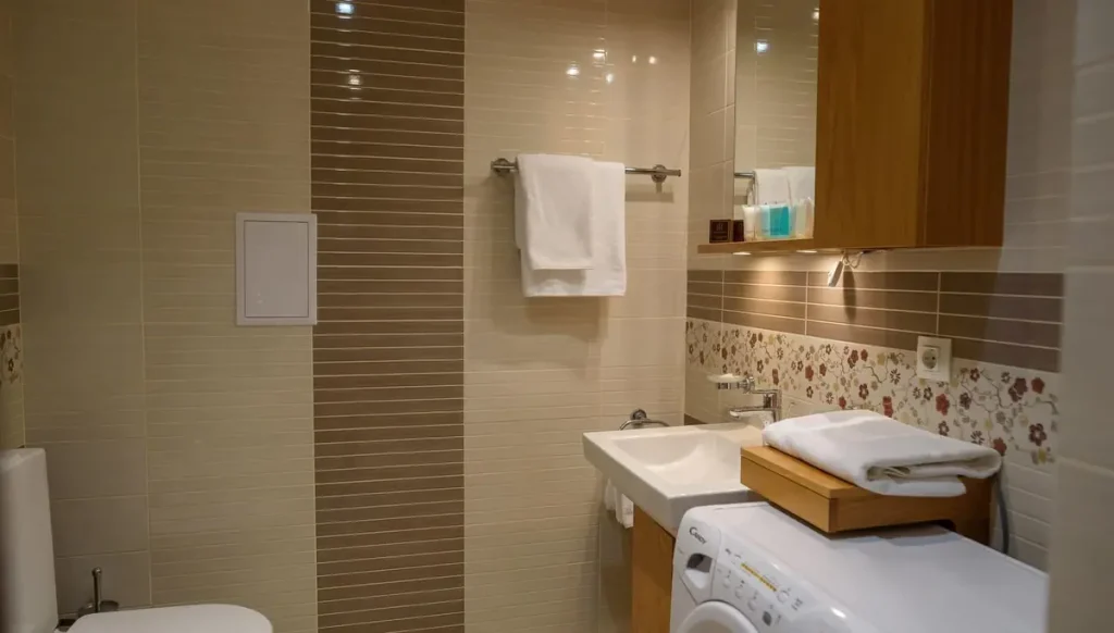 Ванна кімната номера Junior suite apart у санаторії «Шале-Грааль» в Трускавці