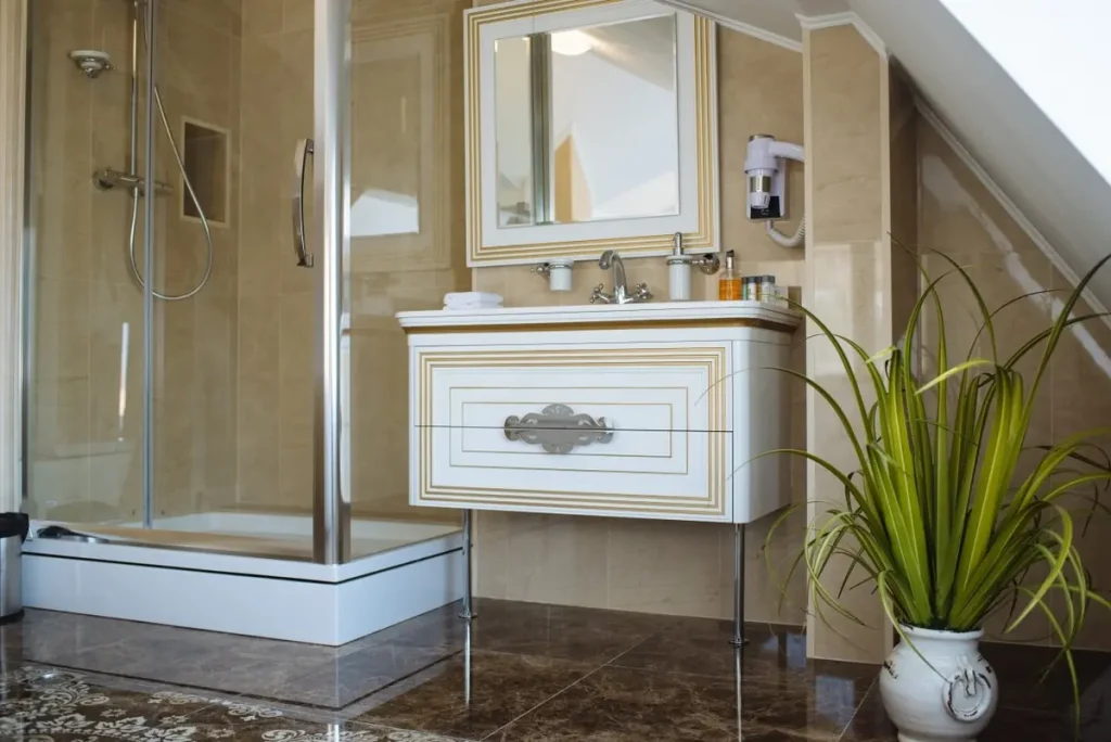 Ванна кімната номера Grand Suite у готелі «Свитязь» в Трускавці